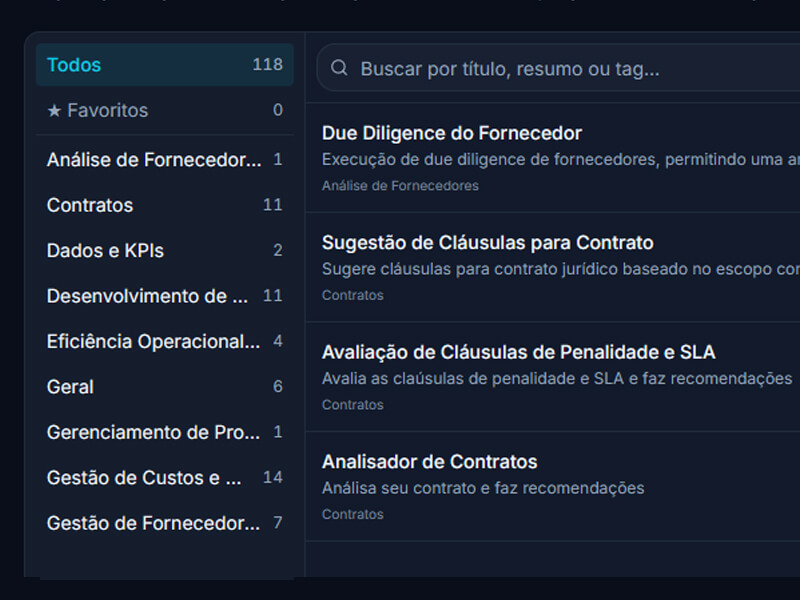 Base checada por centenas de especialistas de Suprimentos
