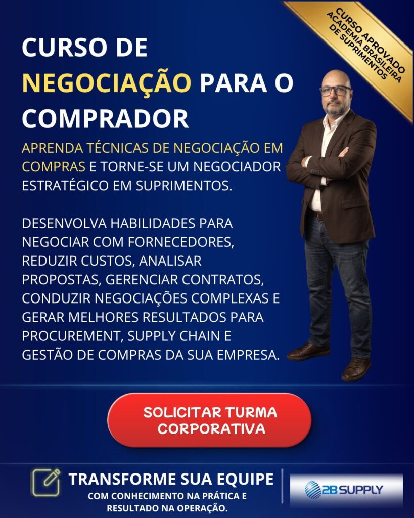 Curso de negociação para comprador - 2BSUPPLY