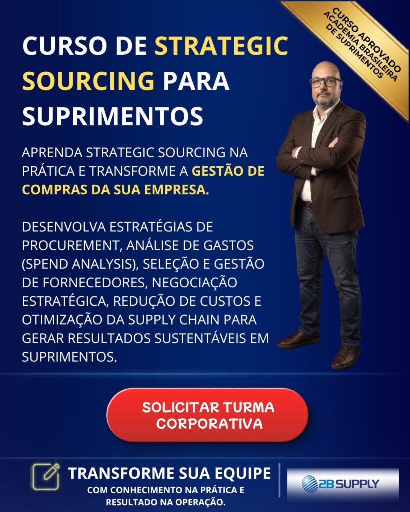 Curso: Strategic Sourcing para Suprimentos (turmas empresareiais) - 2BSUPPLY